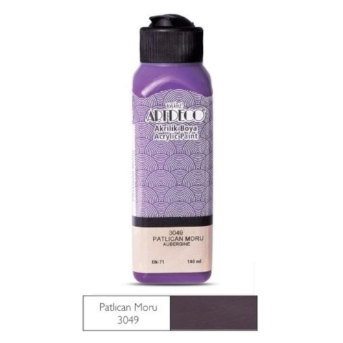 ARTDECO AKRİLİK BOYA 140ML PATLICAN MORU 3049